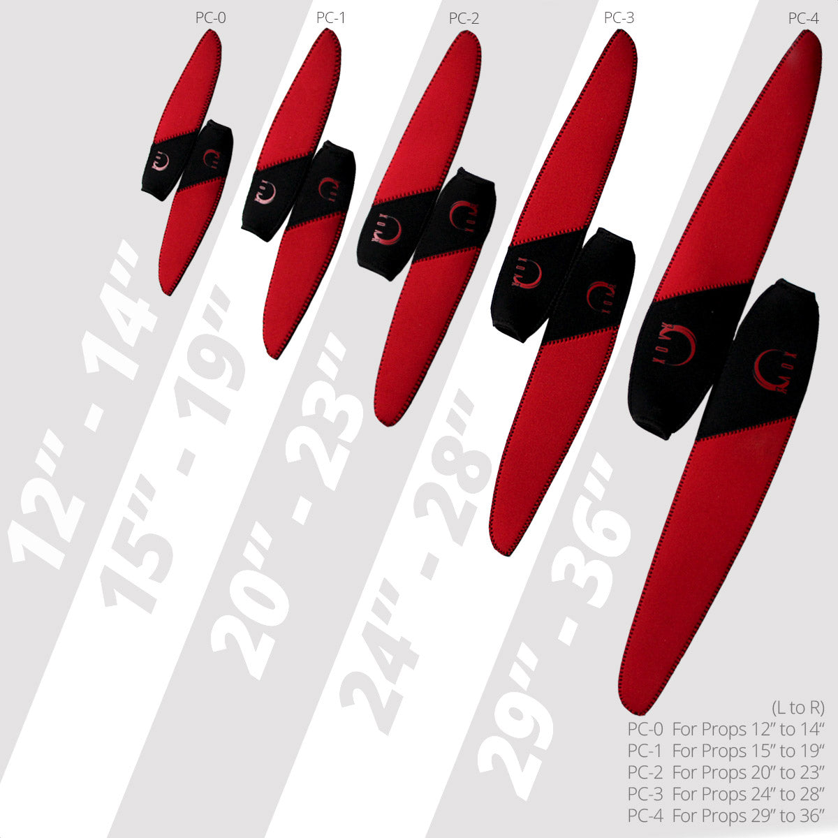 Propeller Cover Foamed Neoprene Protective Bag