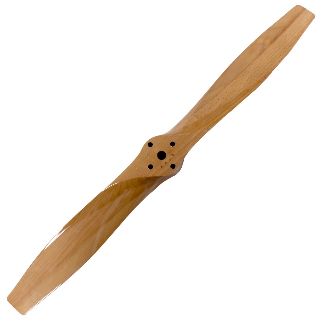 35.5 Inch Wooden Airplane Propeller Wall Clock - Beechwood