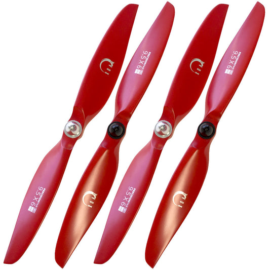 9450 Beechwood Self-Tightening Propellers Set for DJI Phantom (Red)